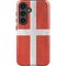 Denmark Flag Distressed Galaxy S24 Plus Impact Case